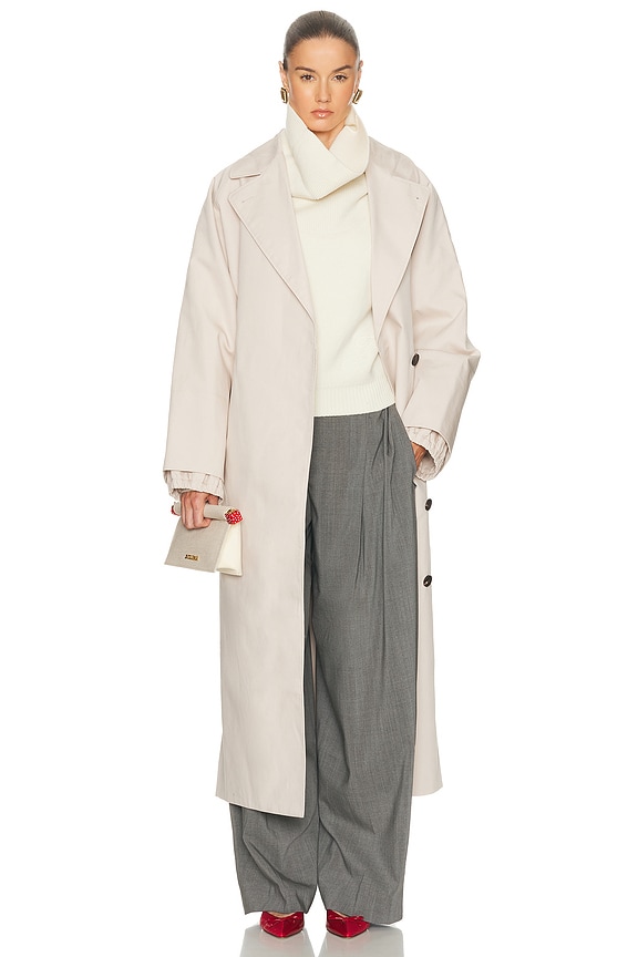 The Row June Coat in Sand | FWRD