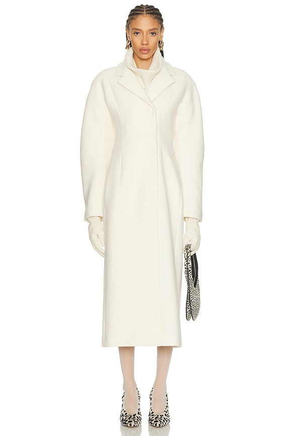 Max Mara Tedgirl Coat in White | FWRD