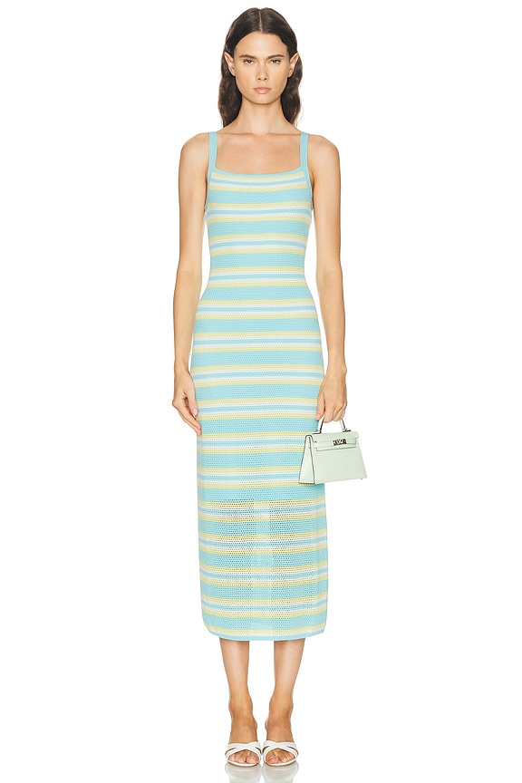 staud katie gingham midi-dress staud katie patchwork midi dress Patchwork Blooms Midi Dress, Ivory   Everyday Chic Boutique