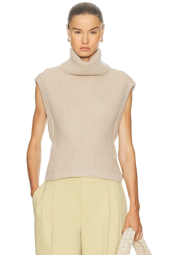 Khaite / ケイト | カシミヤ クロップド ニット | S | キャメル | レディース Leni Sweater in Camel – KHAITE