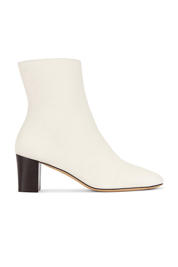 Miu Miu Lace Up Ankle Boots in White | FWRD
