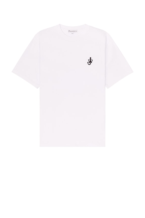 ★J W ANDERSON★ Puffin embroidery short sleeve t-shirt whit JW Anderson PUFFIN EMBROIDERY T-SHIRT White | BSTN Store