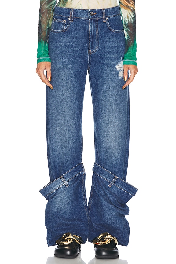 Blue Y-Belt Jeans by Y/Project on Sale