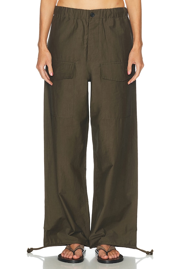 Alexander Wang Mid Rise Leather Track Pant in Black | FWRD