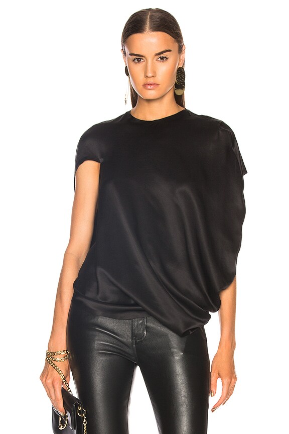 JW Anderson Asymmetric Bonded Skirt in Black | FWRD