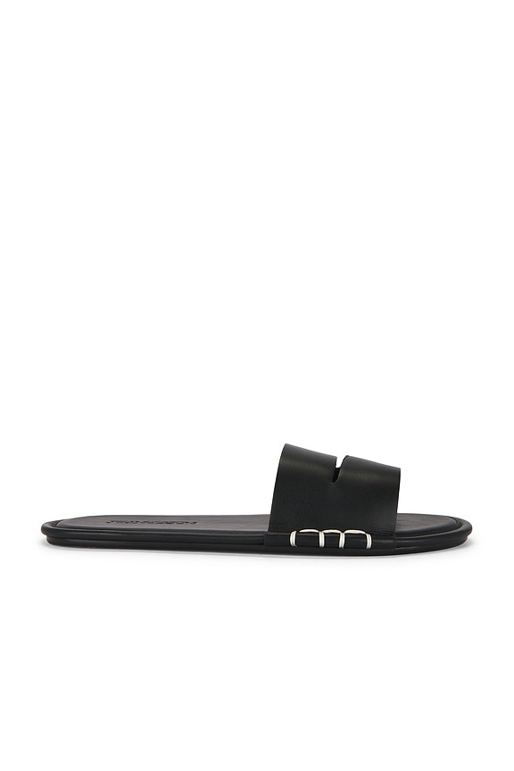 Saint Laurent Nichols Slide Sandal in Nero | FWRD