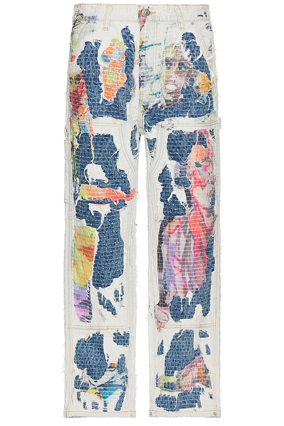 Amiri Wes Lang Sketch Jean in Painted Indigo | FWRD