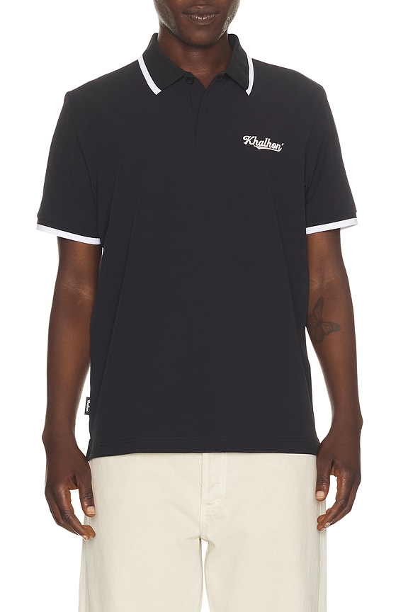 Saint Laurent Smoking Lips Emblem Tee in Black | FWRD