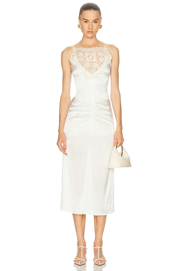 Zimmermann Rhiannon Embroidered Dress in Ivory