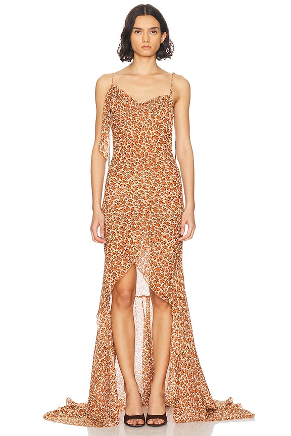 Veronica Beard Avenel Dress in Brown Multi | FWRD