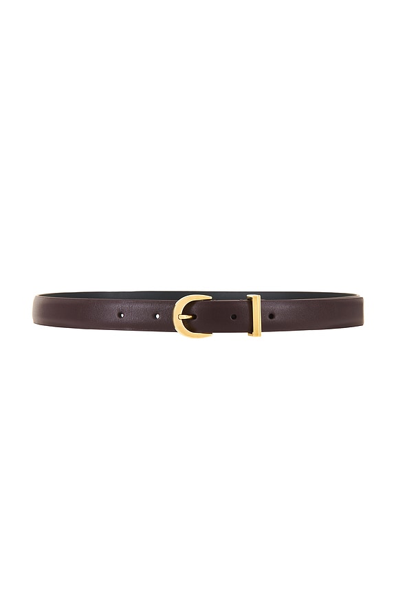 KHAITE Luna 20mm Belt in Black | FWRD display picture 1
