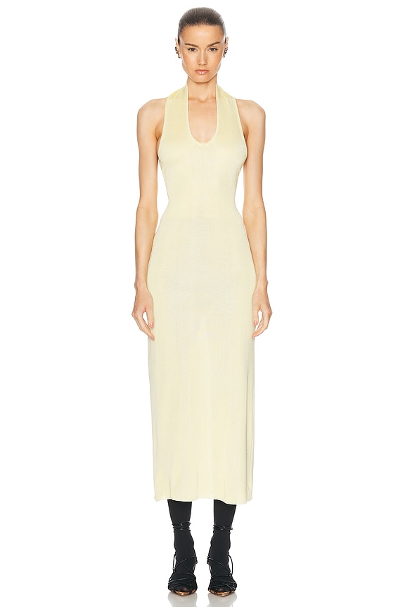 Acne Studios See Through Dress in Acid Yellow | FWRD