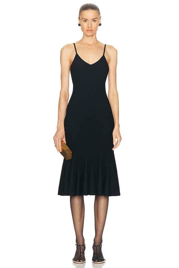 【送関込】LOEWE☆ロエベ Anagram Strappy Dress Loewe Anagram Strappy Dress in Black | FWRD