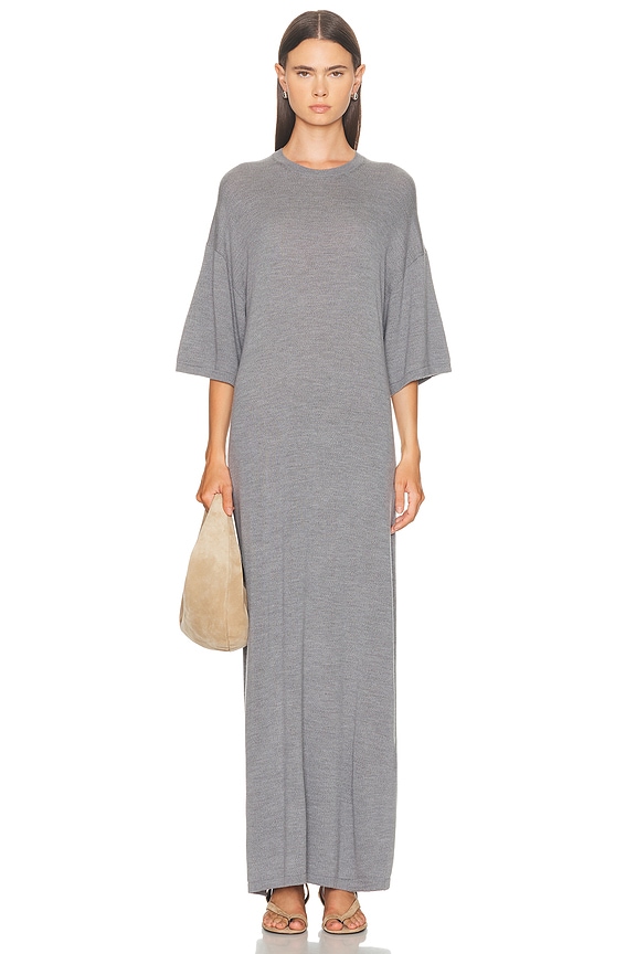 Fear of God ESSENTIALS T-Shirt Dress in Dark Heather | FWRD