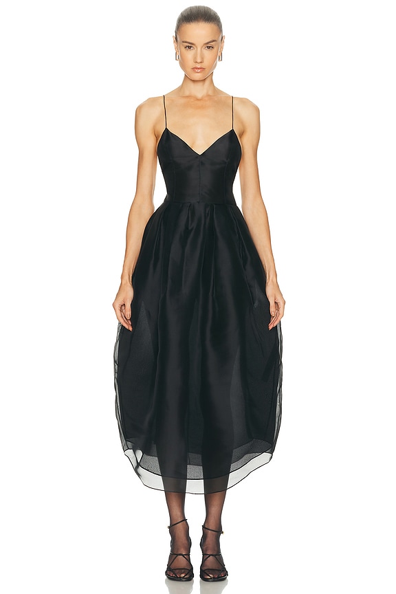 Cushnie Gloss Jersey Dress in Lake | FWRD