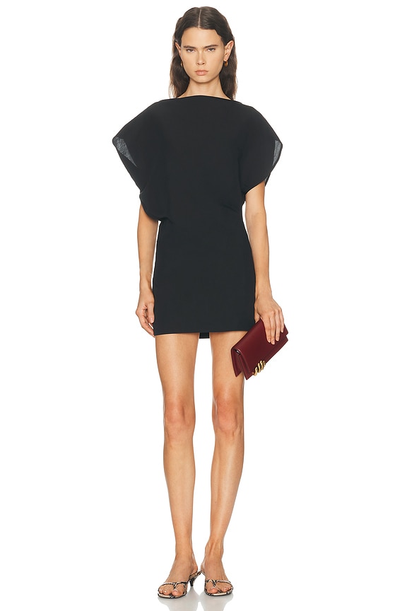 EAVES Rebecca Mini Dress in Black | FWRD