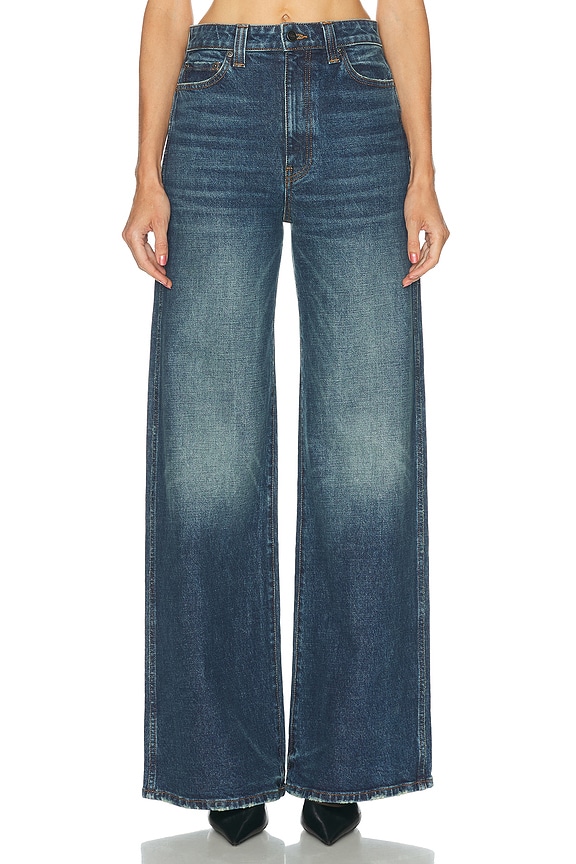 KHAITE Jacob Wide Leg in Archer | FWRD