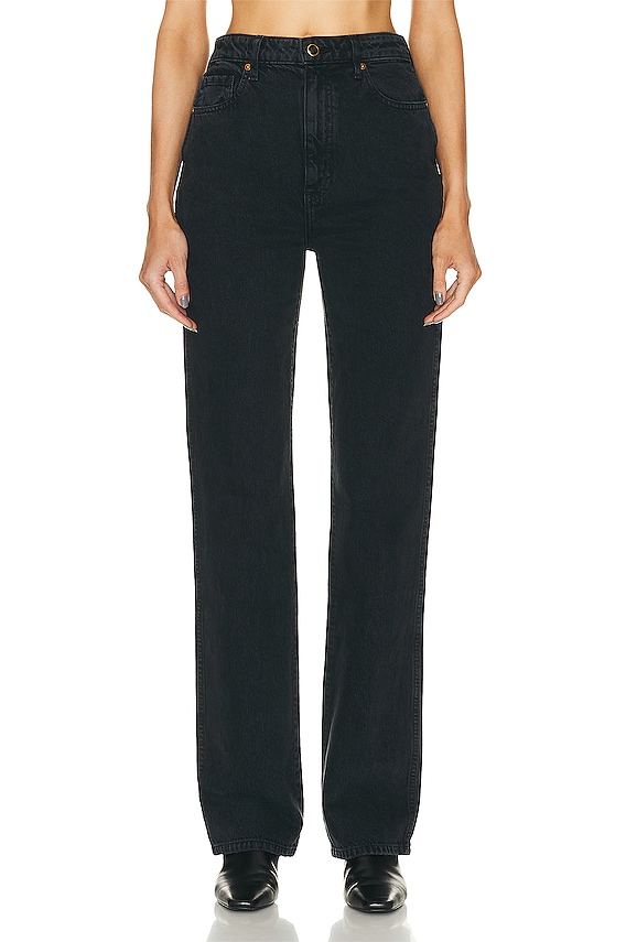 【関税込み】The Row インディゴ Borjis ジーンズ The Row Borjis High-Rise Tapered Jeans | Saks Fifth Avenue