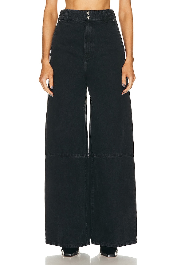 LＥDENM TUCK TROUSER Zimmermann Silk Tuck Pant in Black | FWRD