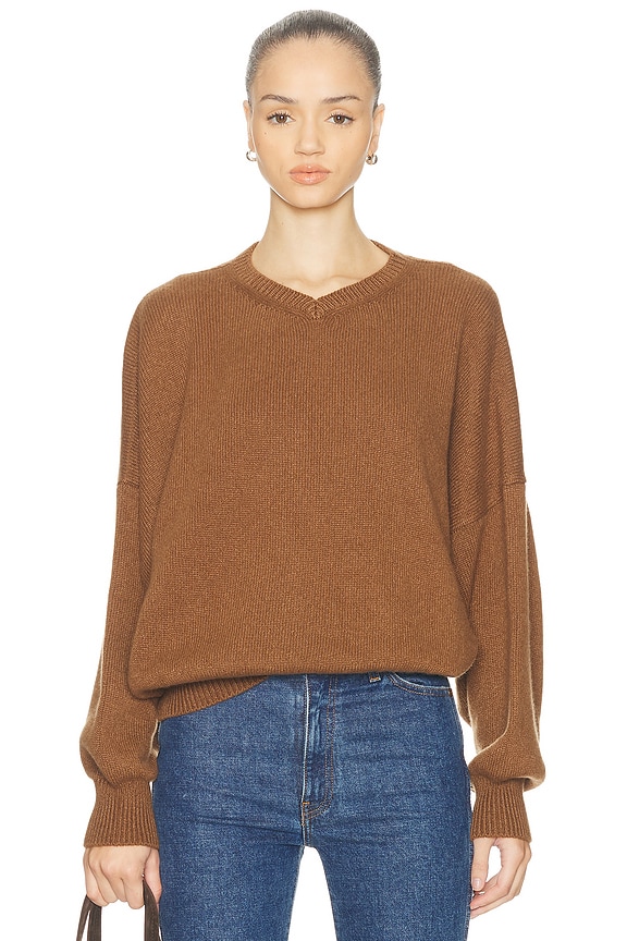TOTEME ブラウン 長袖セーター Toteme Tomar Sweater in Moss Melange | FWRD