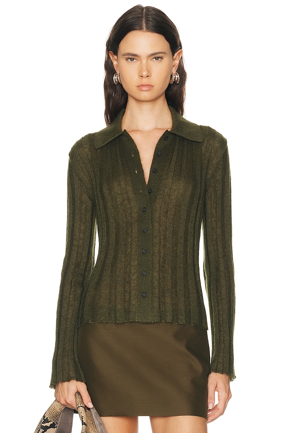 JACQUEMUS La Maille Pralu in Dark Green | FWRD