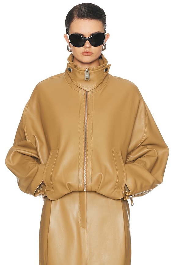 Moncler Genius x Palm Angels Keon Jacket in Gold | FWRD