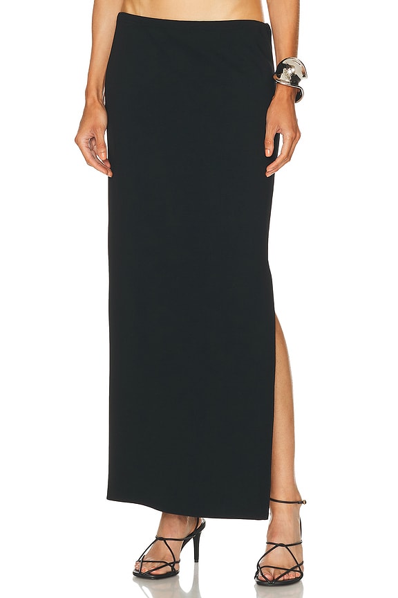 MONOT High Slit Long Skirt in Black | FWRD