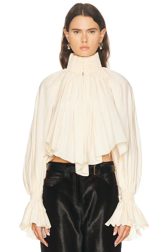 Isabel Marant Etoile Jassie Top in White | FWRD