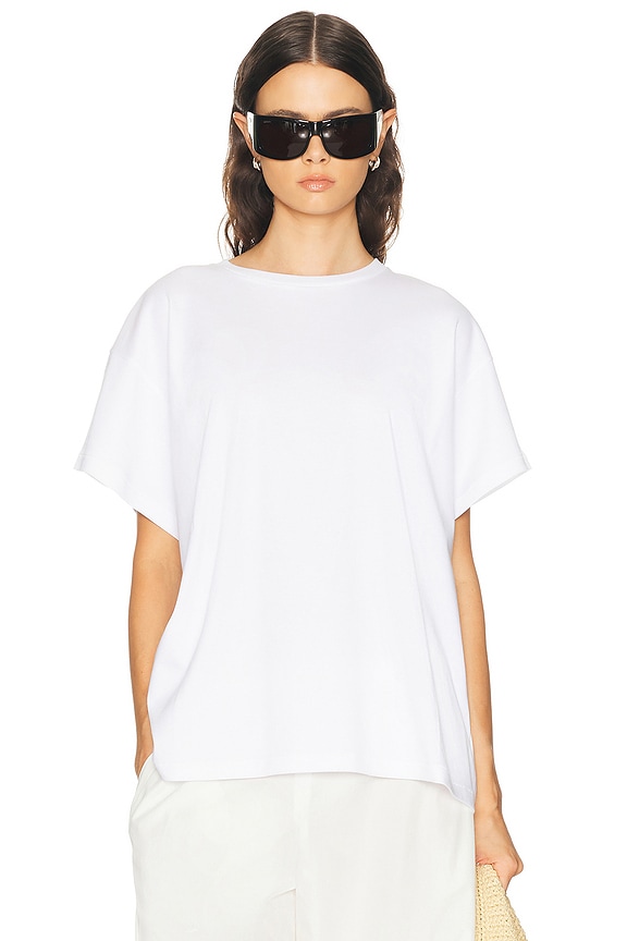 Balenciaga Hourglass T-Shirt in Ecru | FWRD