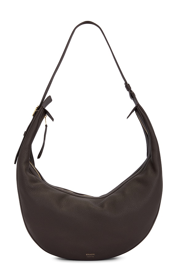 The Row | 90's bag dark khaki leather bag | Savannahs