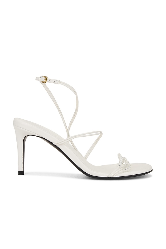 Alexander Wang Antonia Snake Embossed Sandal in Bandage | FWRD