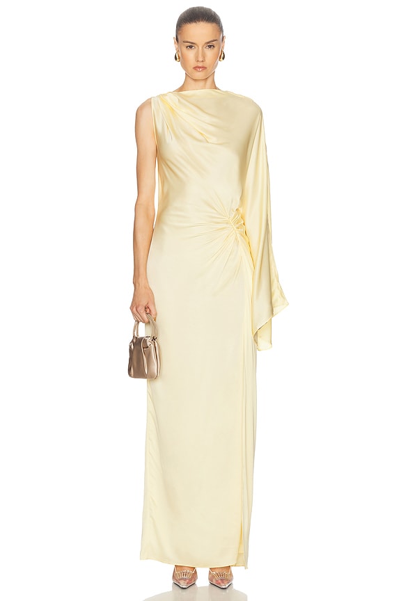 Aya Muse Vire Dress in Buttercream | FWRD