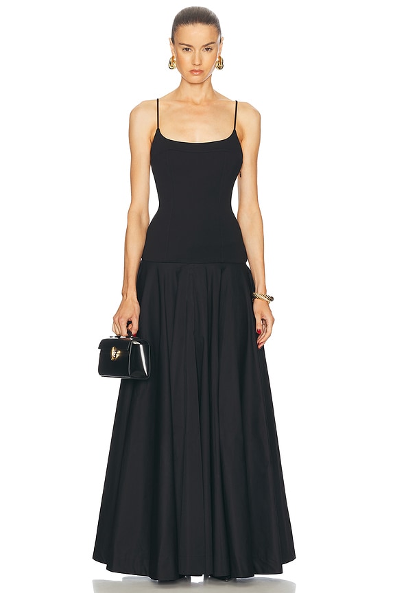 Ulla Johnson Rosie Gown in Noir | FWRD