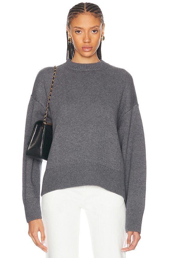 Dion Lee Cashmere Cable Tie Sweater in Charcoal | FWRD