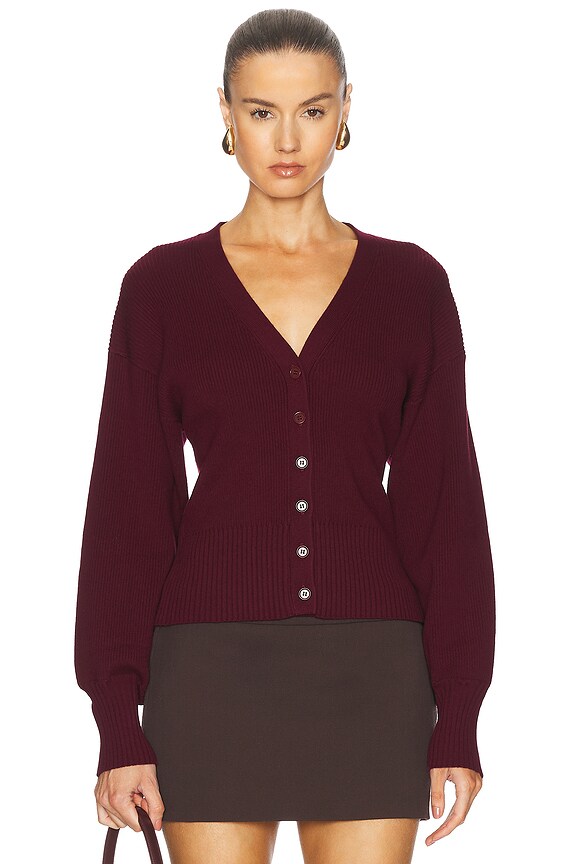 Bottega Veneta Wool Cardigan in Wisteria | FWRD