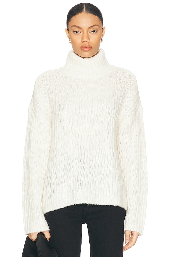 Jenni Kayne Cashmere Jet Turtleneck Sweater in Ivory | FWRD