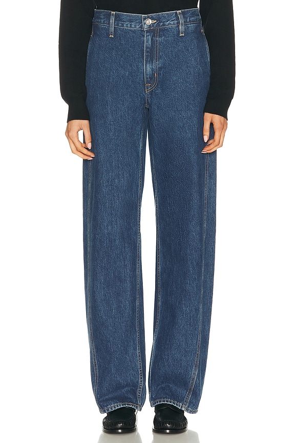 The Row Tarley Pant in Washed Blue | FWRD