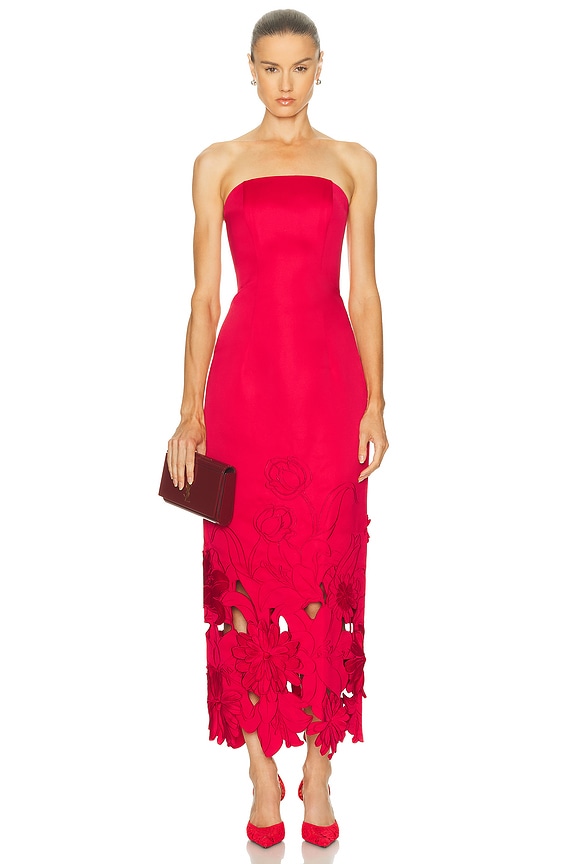 knee length dresses for ladies Leo Lin Rayna Embellished Bustier Maxi Dress main image 1