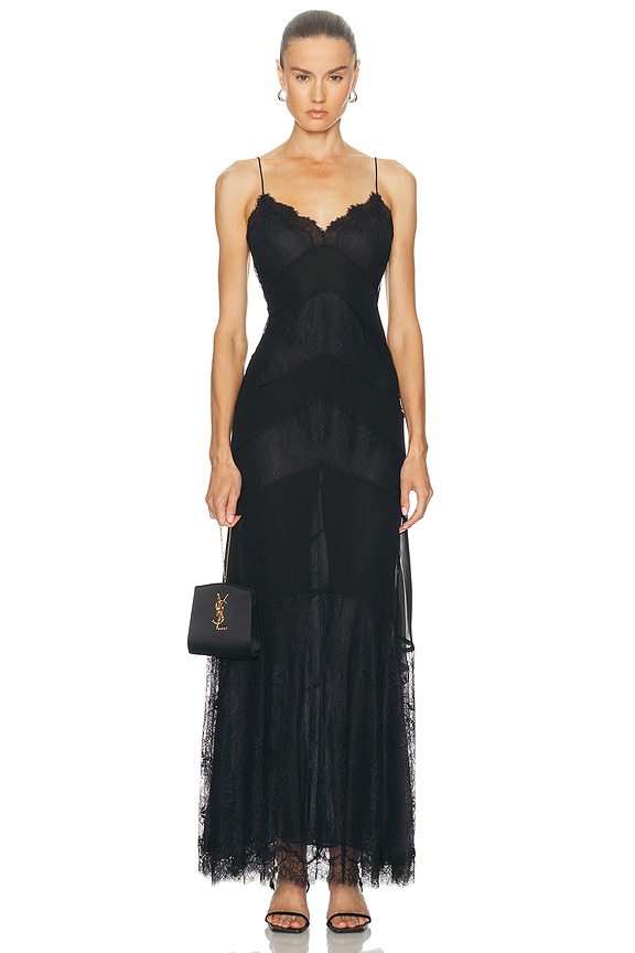 Alexander Wang Lace Midi Dress in Black | FWRD