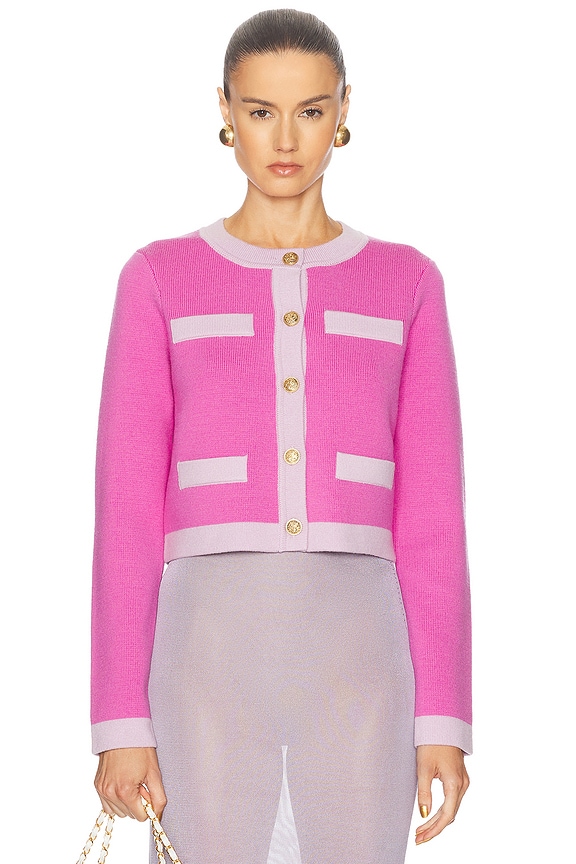 JACQUEMUS Le Cardigan Spiaggia in Multi Pink | FWRD