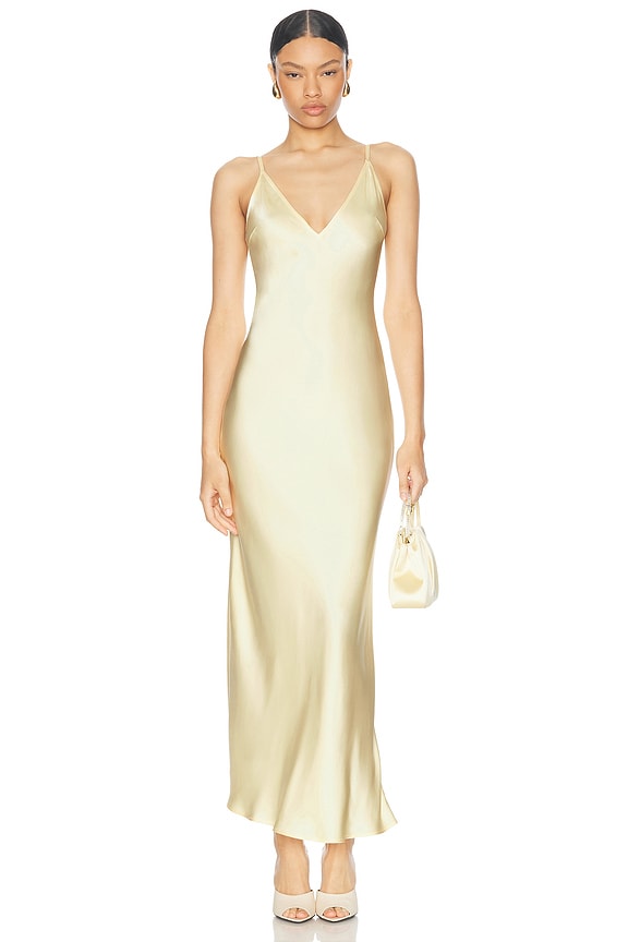 ワンピース THE ATTICO Wrap dress THE ATTICO Satin maxi wrap dress | NET-A-PORTER
