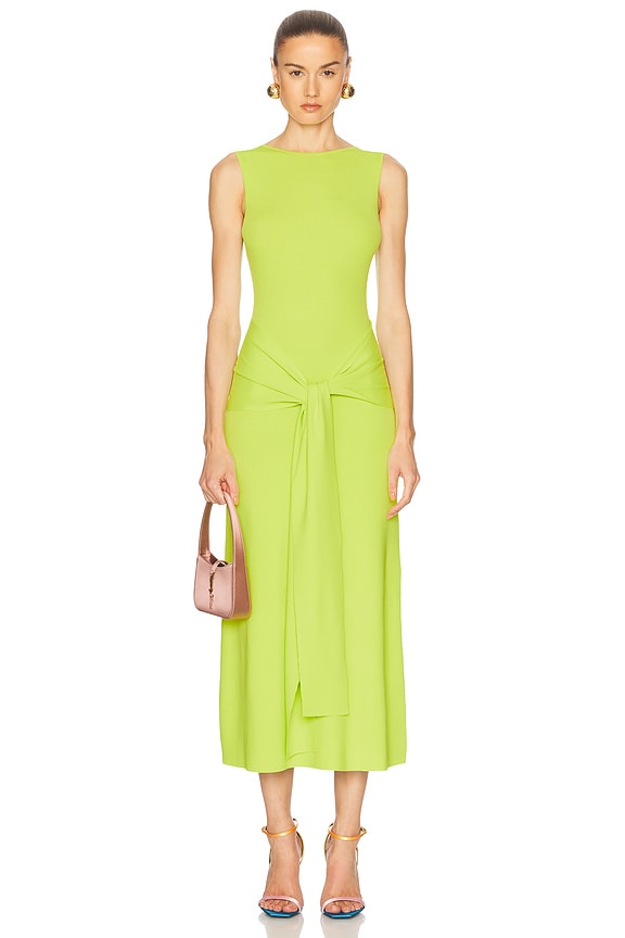 JACQUEMUS La Robe Peplo Longue in Yellow | FWRD
