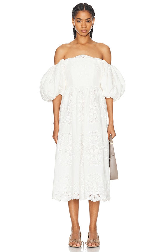 Balenciaga T Shirt Dress in White & Pink | FWRD