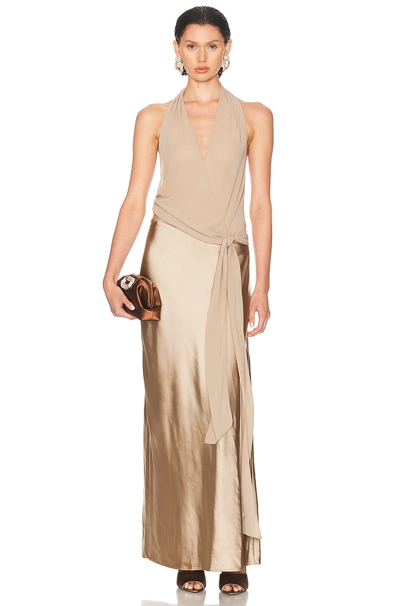 retrofete gold charity dress retrofete Charity Dress in Gold