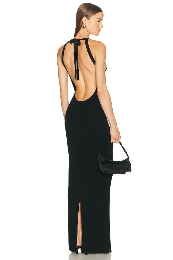 Monse Leather Harness Knit Dress in Black | FWRD
