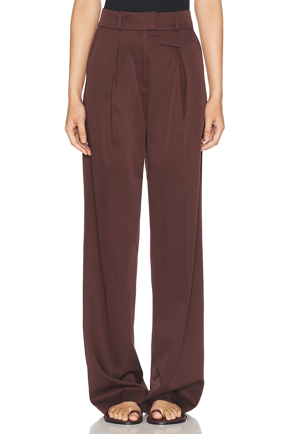 The Sei Wide Leg Trouser in Smog | FWRD