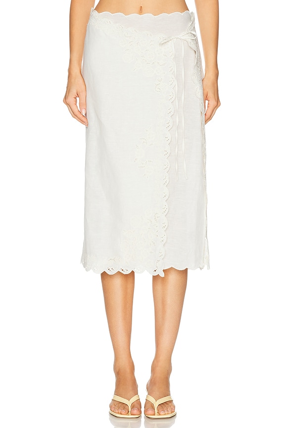 The Row Irene Skirt in Ivory | FWRD