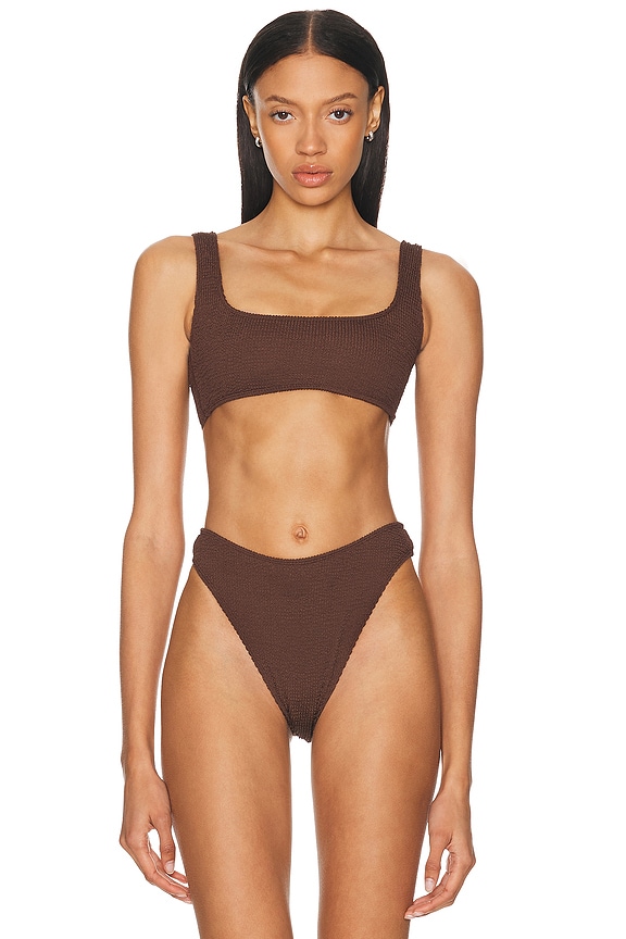 Jil Sander Bandeau Bikini Set in Black | FWRD
