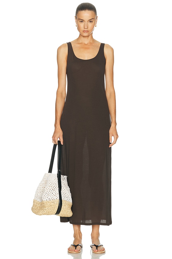 The Row Tetzi Dress in Black | FWRD