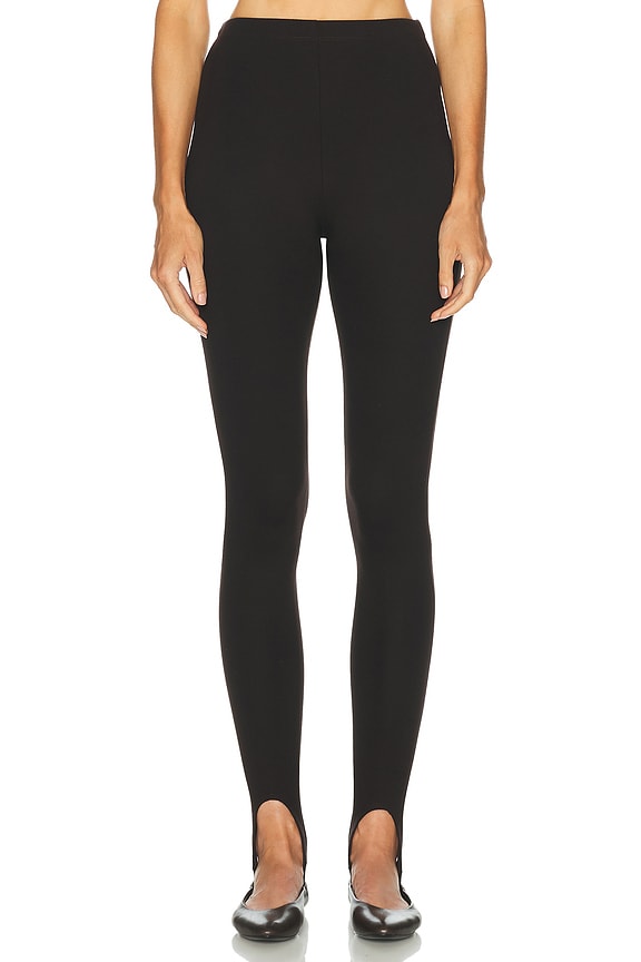 Toteme Zip Legging in Black | FWRD